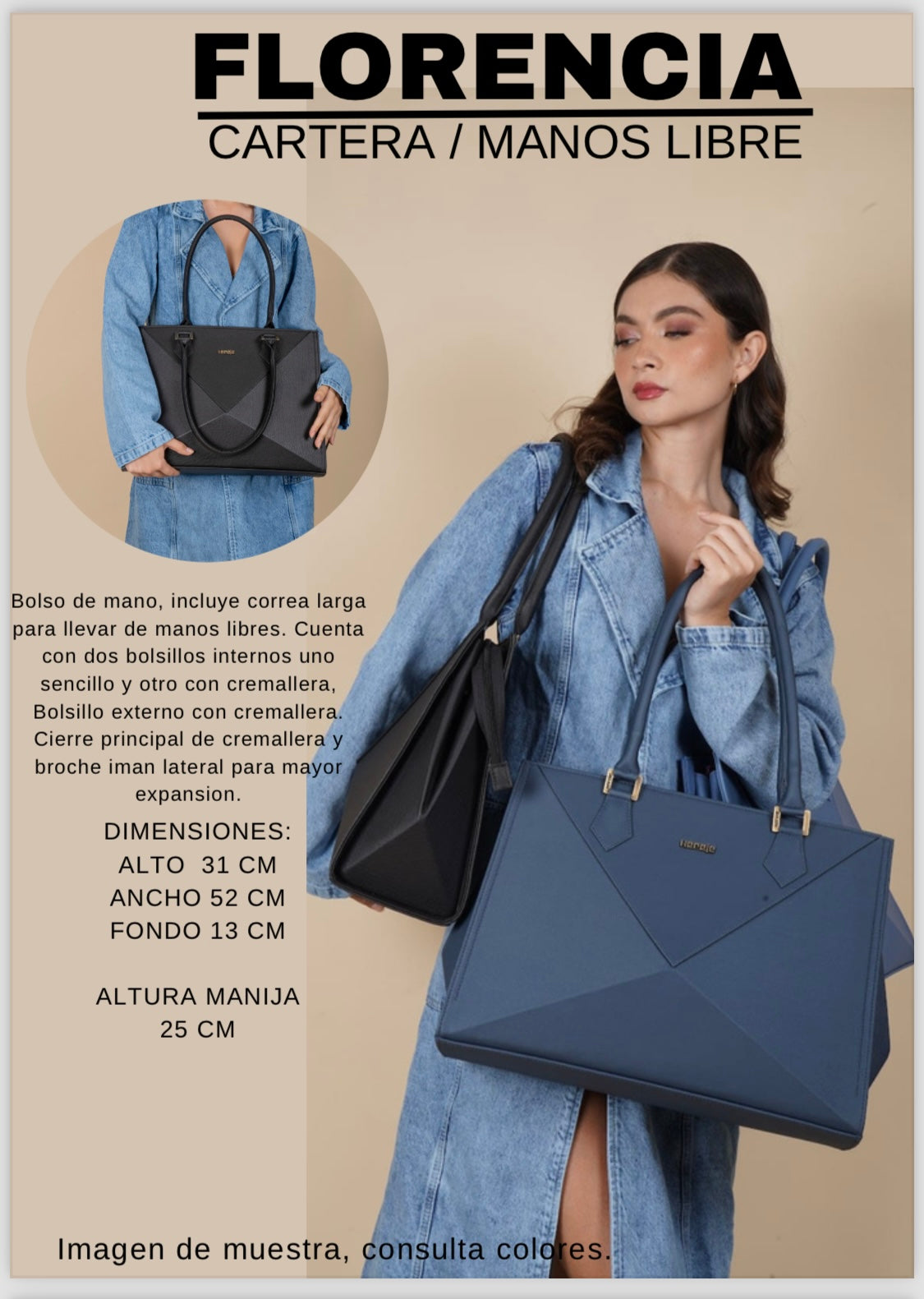 Colección de carteras Florencia Florencia
